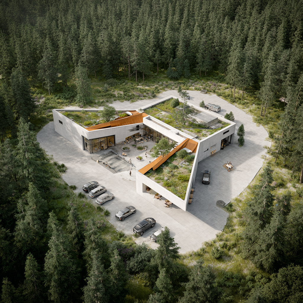 Treatment facility outdoor space