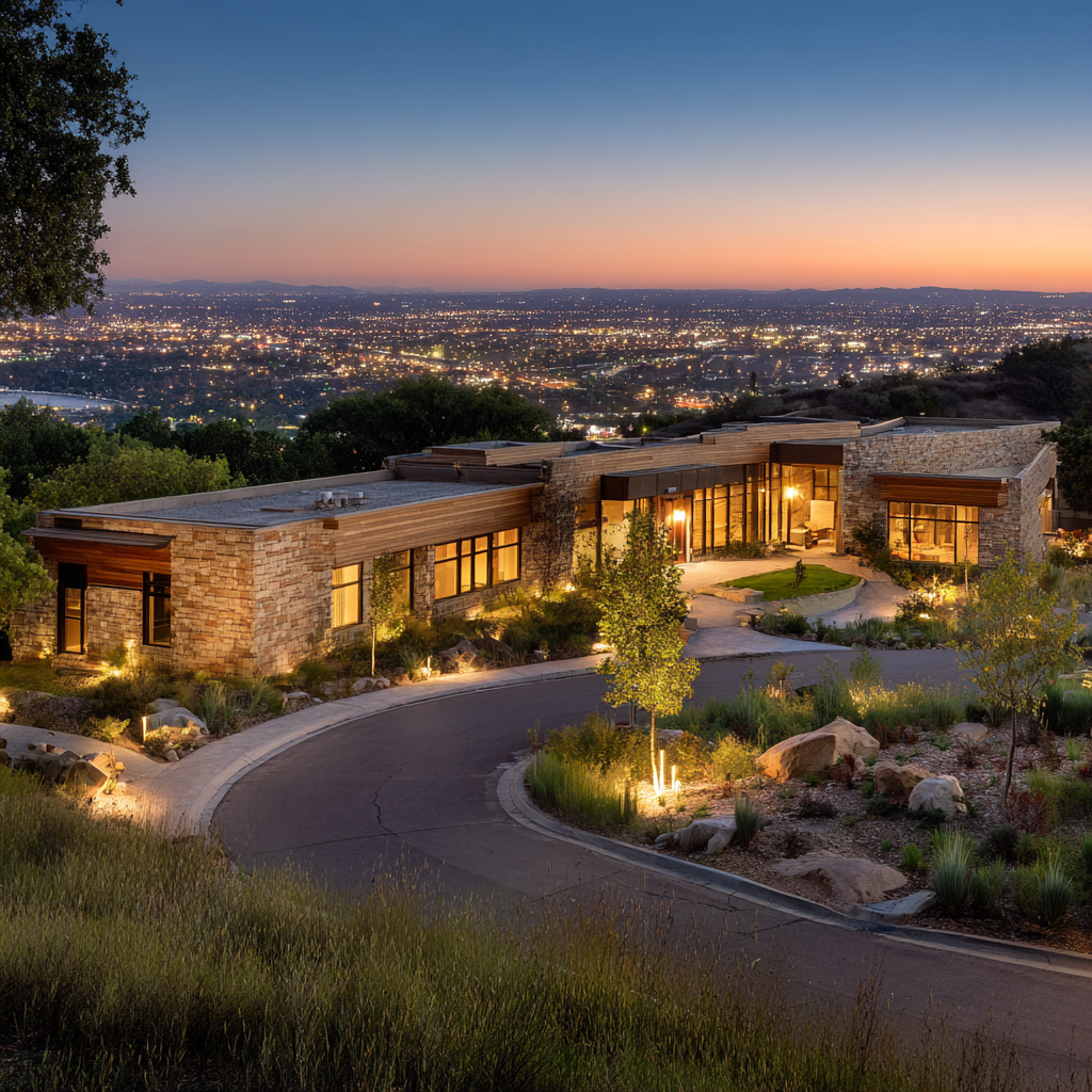 Treatment facility aerial view